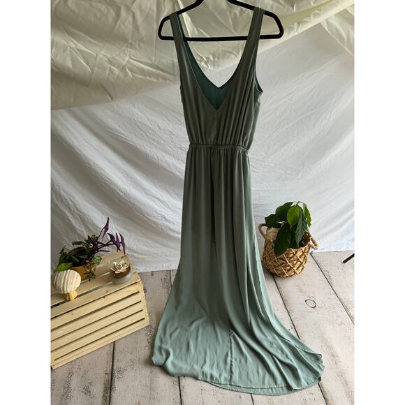 Show Me Your Mumu Womens Small Green Sleeveless Maxi Long Layered Dress - Picture 2 of 3